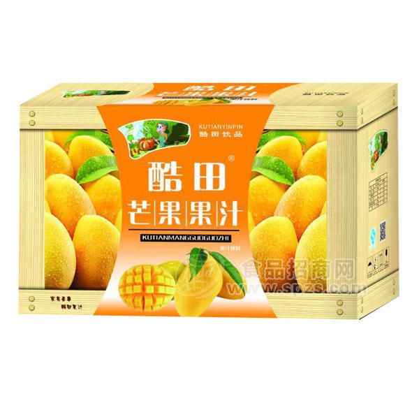 ·酷田 芒果果汁 果汁饮料 