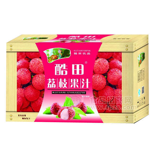 ·酷田 荔枝果汁 果汁饮料 