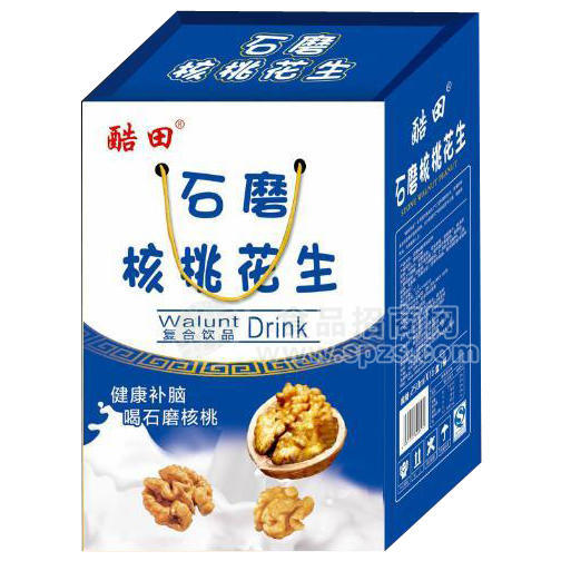 ·酷田 石磨核桃花生 复合饮品 
