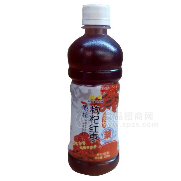 ·酷田 原榨枸杞红枣 果汁饮料 420ml 