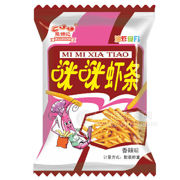 陳錦記 咪咪蝦條香辣味 膨化食品