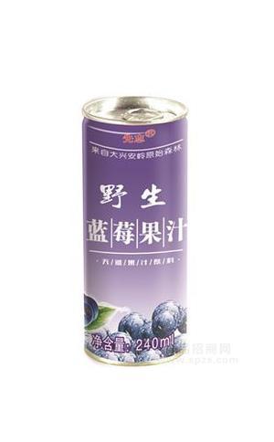 240ml生榨蓝莓汁