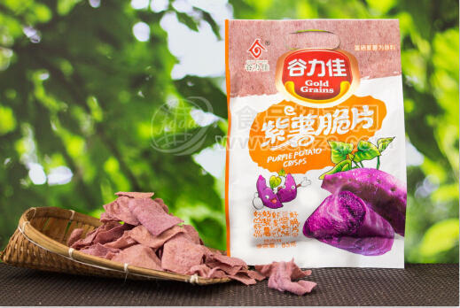 谷力佳 紫薯脆片烤肉味85g