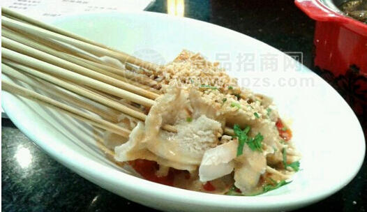 特色小吃涮牛肚，牛肚串