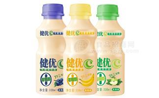 健優(yōu)C藍莓味蘋果味香蕉味338ml乳酸菌