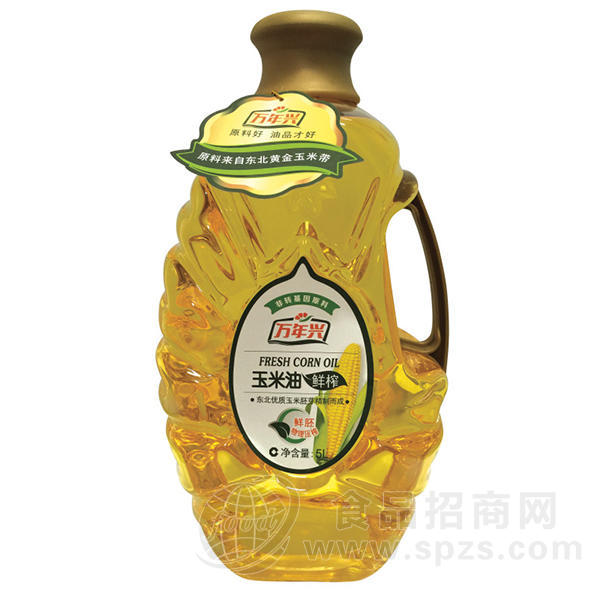 万年兴 玉米油植物油 鲜榨 5L