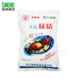 蜜蜂牌 加倍鮮無鹽味精400g 調味料