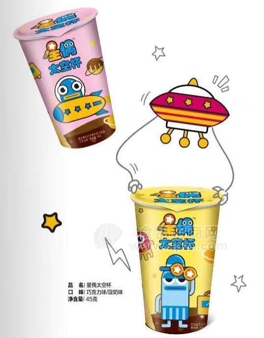 休閑食品玩具食品 星偶太空杯45g