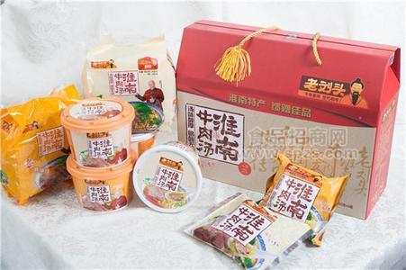 老劉頭淮南牛肉湯禮盒方便食品