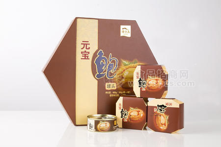 獐子岛鲍鱼罐头   海鲜罐头 100g每罐×4罐