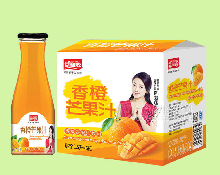益和源香橙芒果汁飲料1.5Lx6瓶