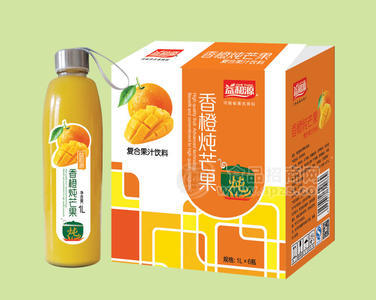 益和源香橙燉芒果復(fù)合果汁飲料1Lx6瓶