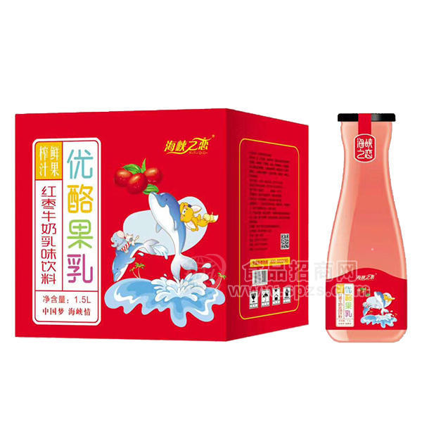 紅棗牛奶 乳飲料1.5L×6瓶