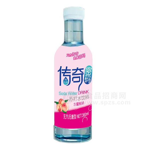 傳奇密碼 水蜜桃味 蘇打水飲品360mL