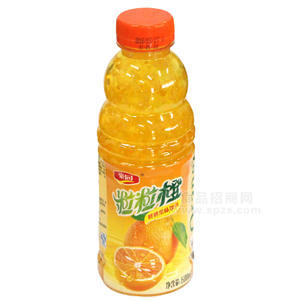 豪園粒粒橙鮮桔果味飲料600mL