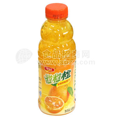 豪園粒粒橙鮮桔果味飲料600mL