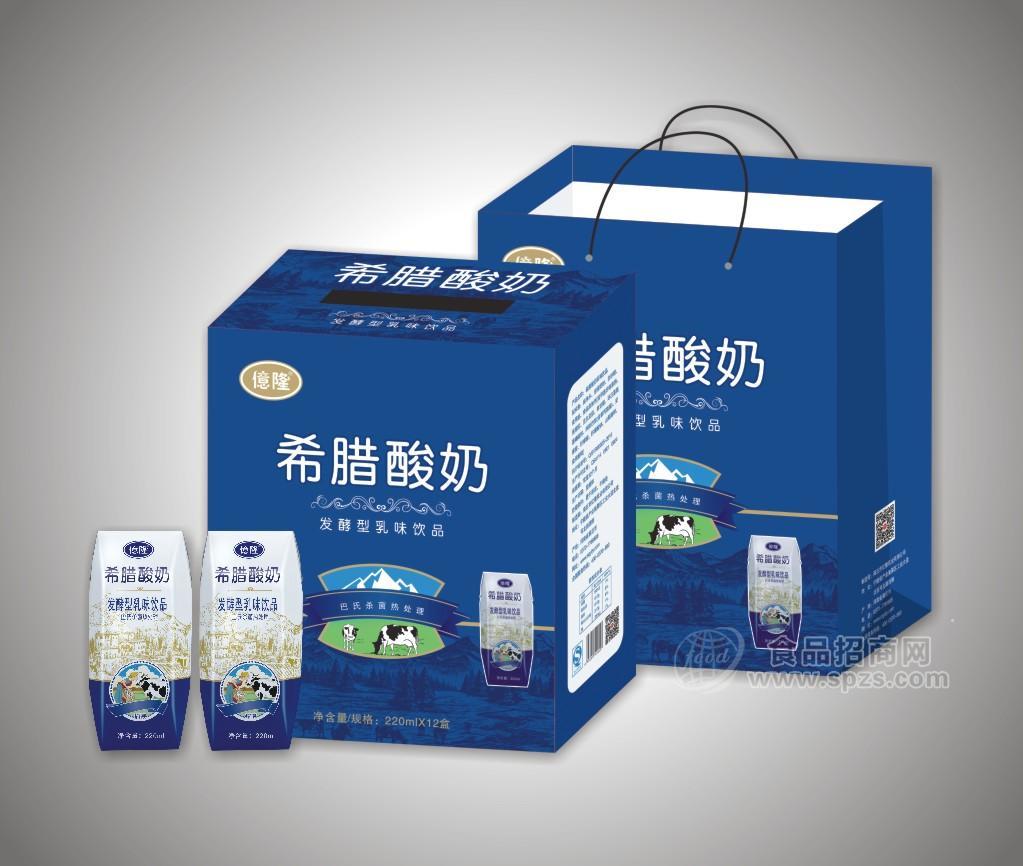 億隆希臘酸奶 發(fā)酵型乳味飲品 220mlx12盒