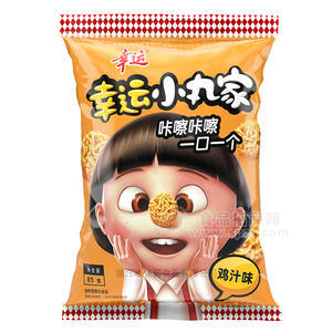 幸運(yùn)小丸家雞汁味方便面85g方便食品