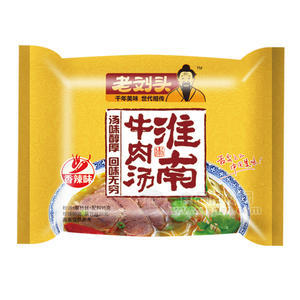 老劉頭 香辣味 淮南牛肉湯面制品95g