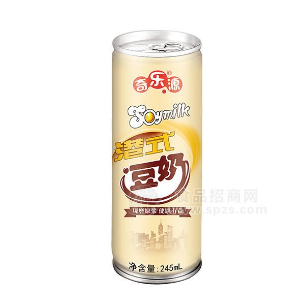 奇樂(lè)源港式豆奶植物蛋白飲料245ml