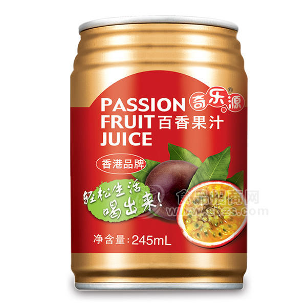 ·奇乐源百香果 果汁饮料245ml   
