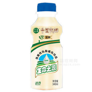 千里牧场 活性乳酸菌饮品340mL
