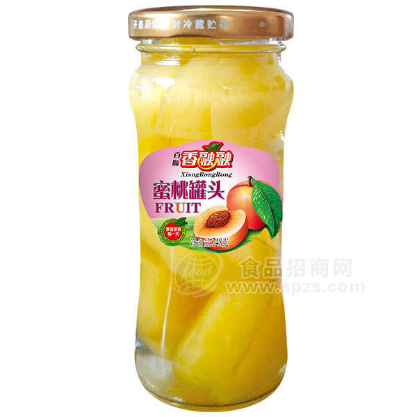 ·百顺香融融 蜜桃水果罐头248g 