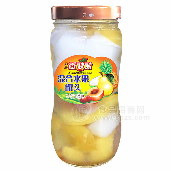 ·百顺香融融混合水果罐头468g 