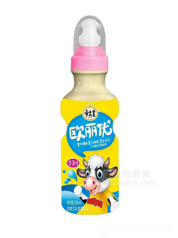 帝上皇發(fā)酵型乳酸菌飲品  香蕉味200ml  兒童飲料