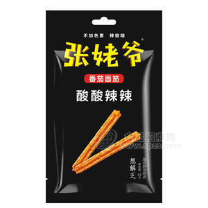 玉峰食品張姥爺番茄味面筋麻辣食品2根排面