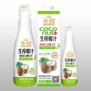 中劲 生榨椰汁 植物蛋白饮料1.25kg 海南椰子汁