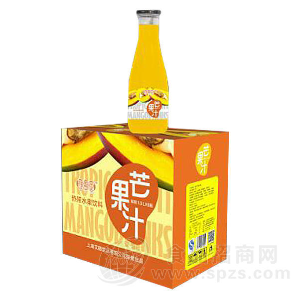 豫善堂热带水果饮料 芒果汁果汁饮料1.5Lx6瓶