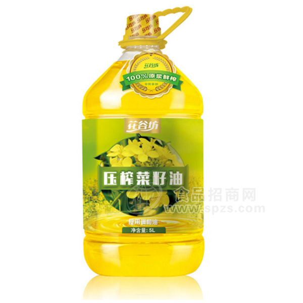 ·花谷坊 压榨菜籽油5L 