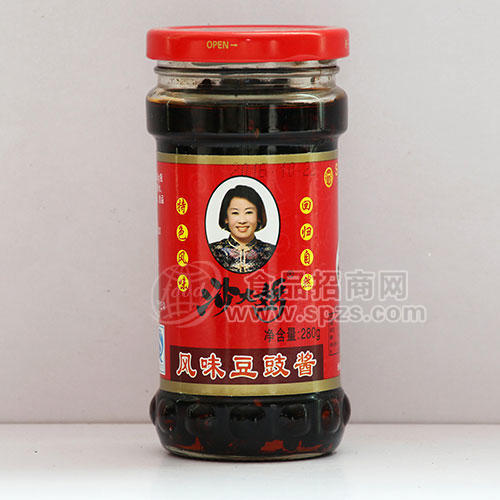 营宝沙大妈风味豆鼓酱280g/瓶诚招代理加盟