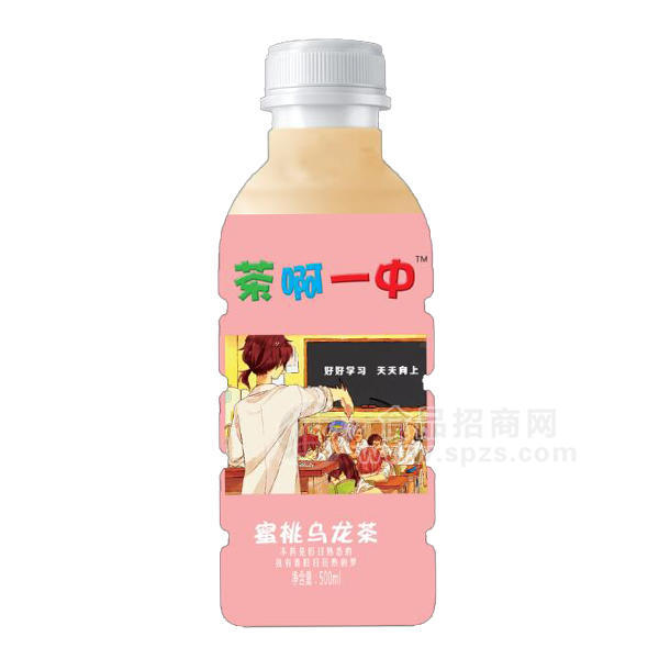 茶啊一中 蜜桃烏龍茶飲料 茶飲品500mL