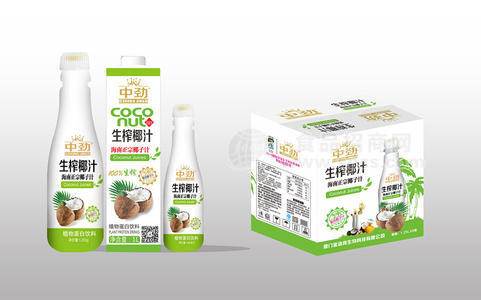 中劲 生榨椰汁 饮品 1.25L海南正宗椰子汁