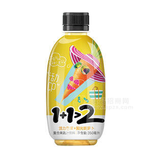 1+1＞2活力芒果+陽(yáng)光胡蘿卜 復(fù)合果蔬汁飲料350ml