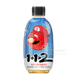 1+1＞2輕消山楂+潤暢番茄 復(fù)合果蔬汁飲料350ml