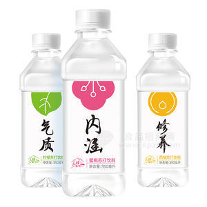 蜜桃、檸檬、西柚蘇打飲料350ml