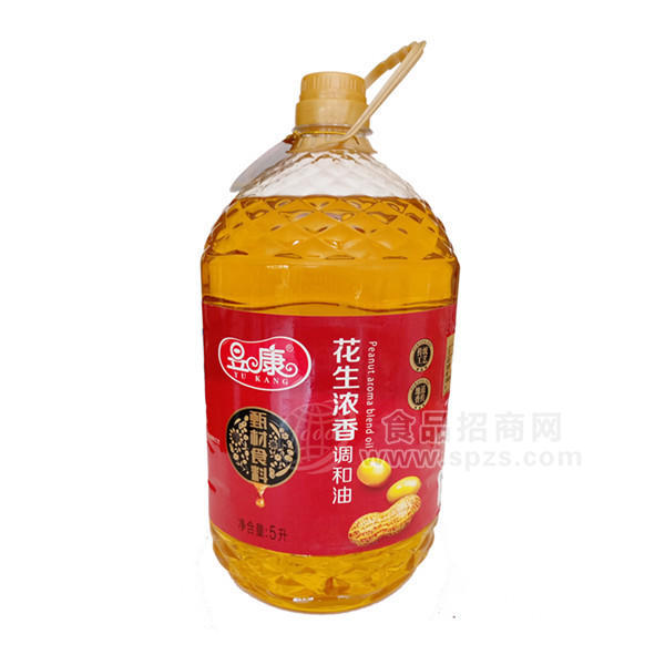 昱康 花生濃香食用調(diào)和油 5L