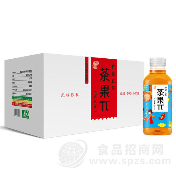 唱起来 茶果π 柠檬红茶  500ml