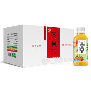 唱起来 茶果π 柚子绿茶  500ml