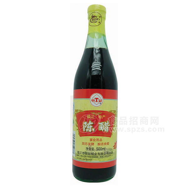 ·恒冠  镇江陈醋 调味品500mL 