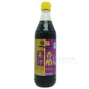 恒冠  姜汁香醋 調(diào)味品500mL