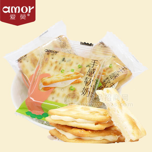 ·爱莫 手感软奶  牛轧饼 饼干休闲食品 