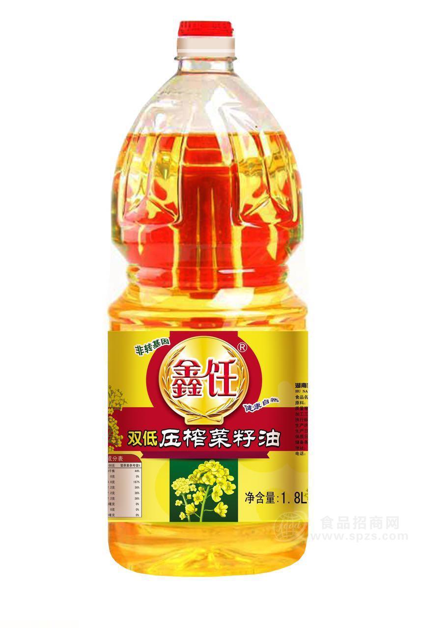 双低压榨菜籽油1.8L