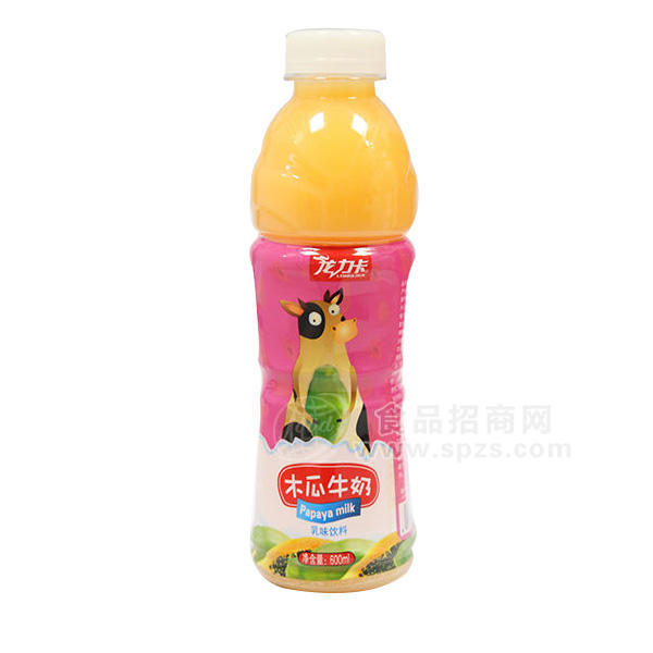 龍力卡 木瓜牛奶  乳味飲料 600mL