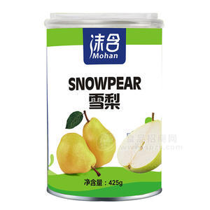 沫含雪梨 水果罐头425g