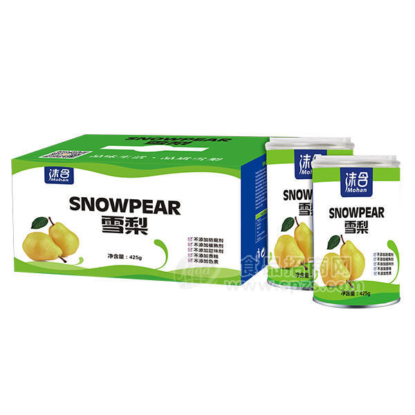 ·沫含雪梨 水果罐头425gx425g 