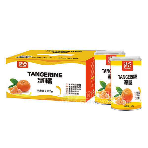 ·沫含蜜橘 橘子罐头425g 